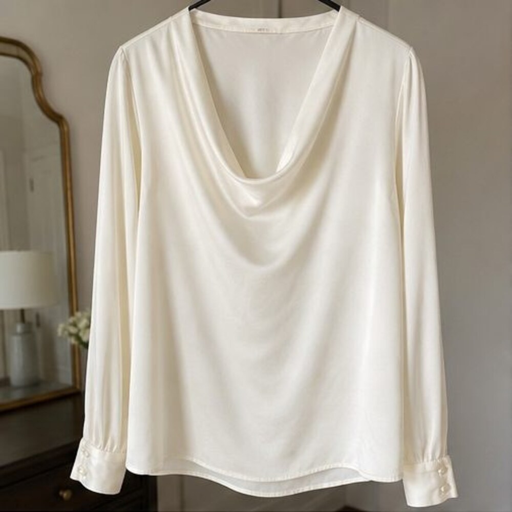 White Ruffle Blouse